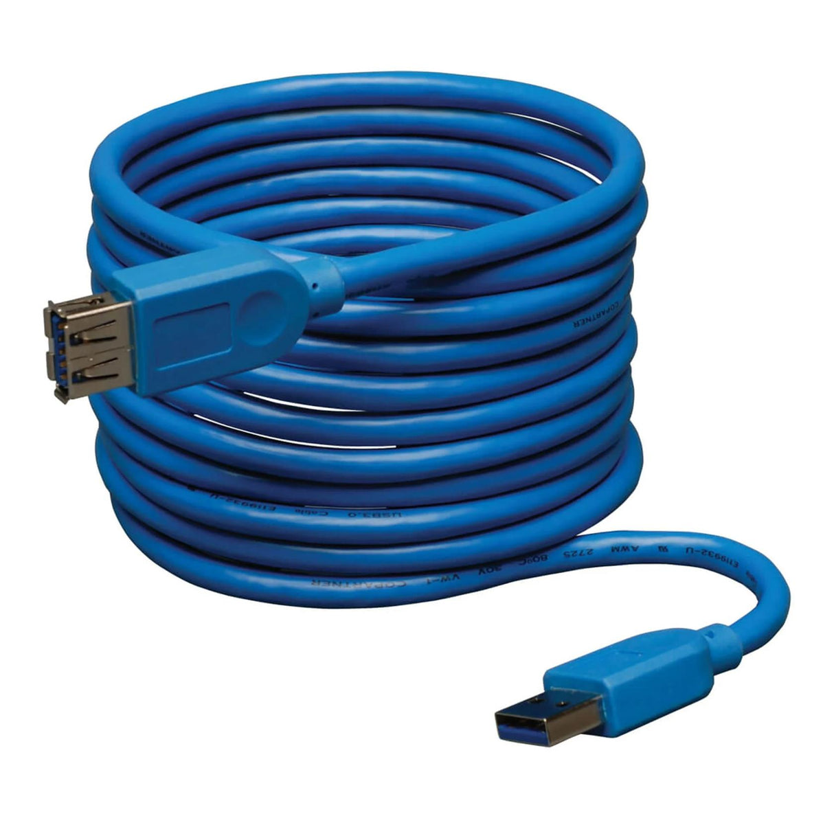 Tripp Lite 10-Feet USB 3.0 Super Speed 5Gbps Extension Cable (A Male to A Female) 10-ft, Blue (U324-010) 10'