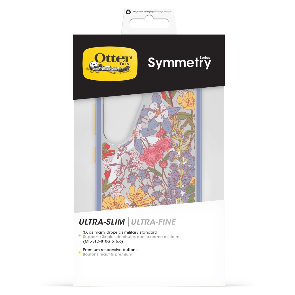 OtterBox - Symmetry Clear Magnetic Case for Samsung Galaxy S25 - Floral Clear