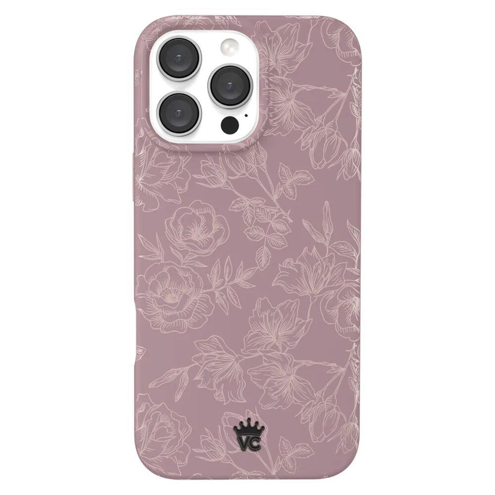 Velvet Caviar - Magsafe Case For Apple Iphone 16 Pro Max - Dusty Rose Chrome Floral