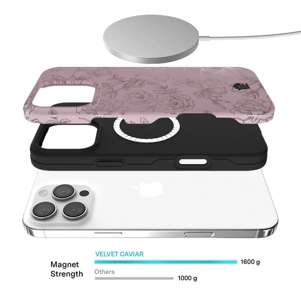 Velvet Caviar - Magsafe Case For Apple Iphone 16 Pro Max - Dusty Rose Chrome Floral