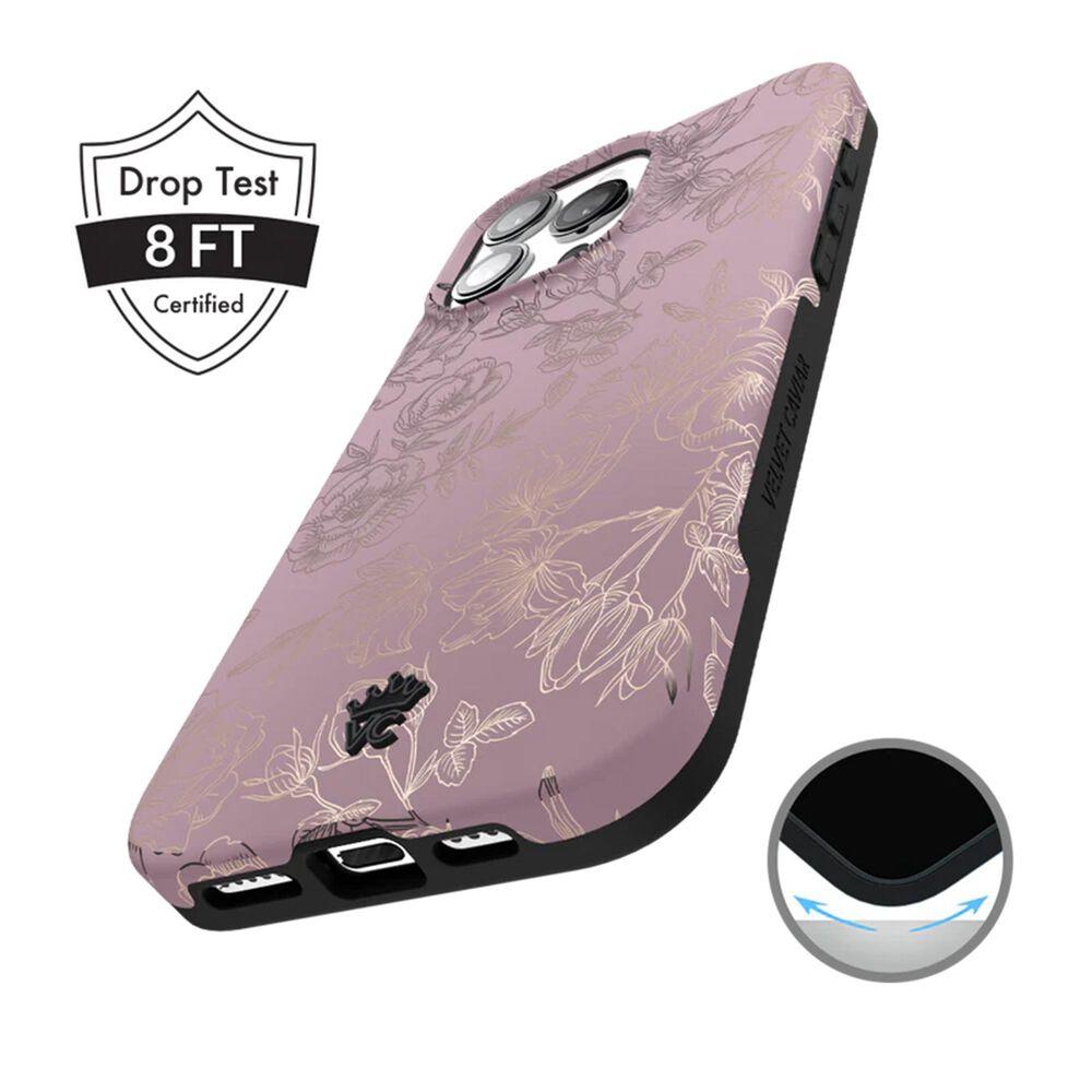 Velvet Caviar - Magsafe Case For Apple Iphone 16 Pro Max - Dusty Rose Chrome Floral