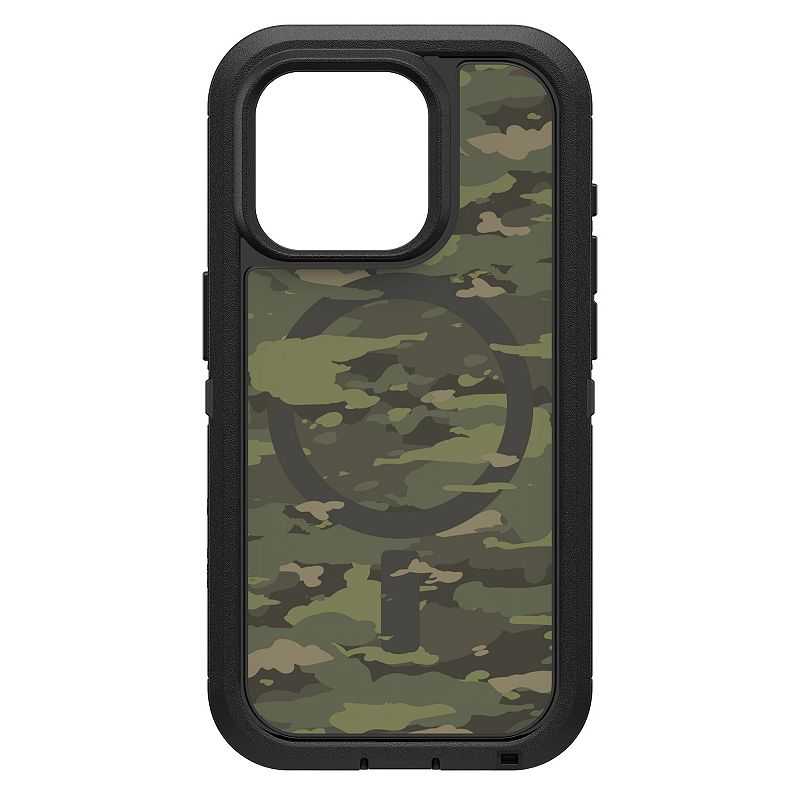 Otterbox - Defender Pro Xt Clear Magsafe Case For Apple Iphone 15 Pro - Woodland Camo