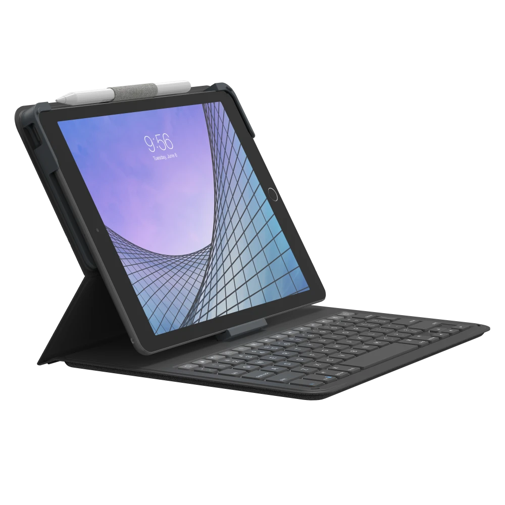 ZAGG - Messenger Folio 2 Keyboard and Case for Apple iPad 10.9 / iPad 11th Gen - Charcoal