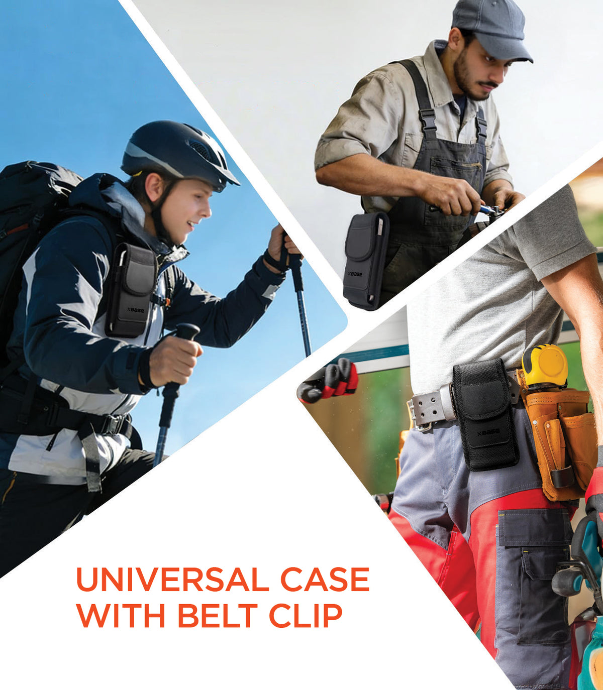 xBase Universal Phone Pouch Belt Clip w/Keychain - Extra Large - image 2