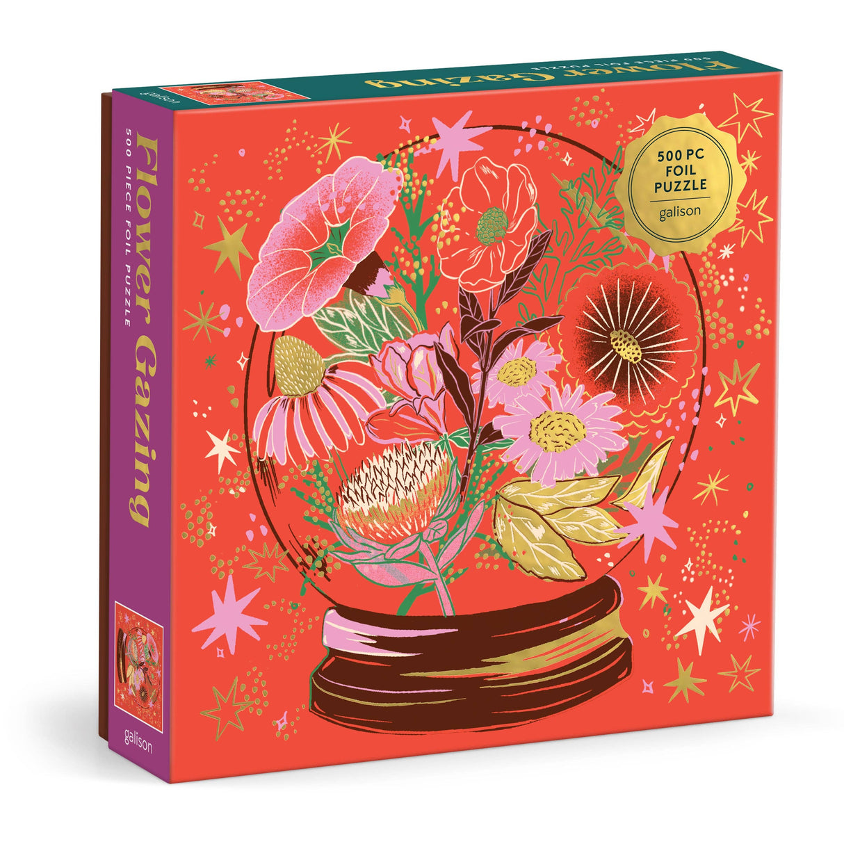 Galison - Flower Gazing 500 Piece Foil Puzzle