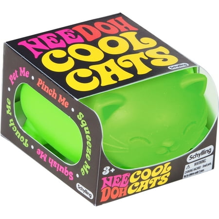 Nee Doh Cool Cats Squishy Fidget Ball Novelty Toy Multiple Colors Children Ages 3+