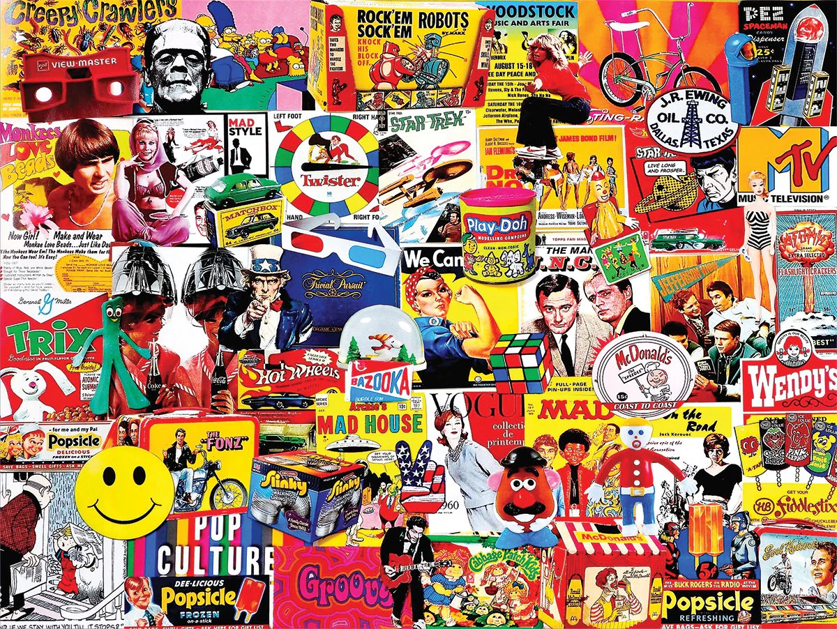 White Mountain Pop Culture - 1000 Piece Jigsaw Puzzle