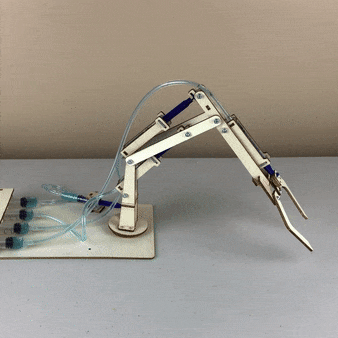 Kitsville - Hydraulic Robotic Arm DIY Kit, Educational STEM Toy for Kids