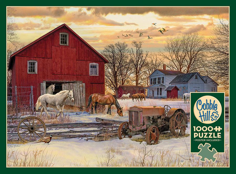 Cobble Hill Winter on the Farm 1000 Piece
