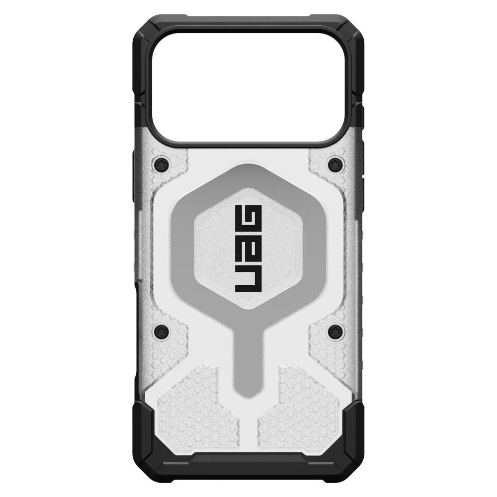 Urban Armor Gear (UAG) - Pathfinder Clear MagSafe Case for Apple iPhone 17 Pro Max - Ice and Silver