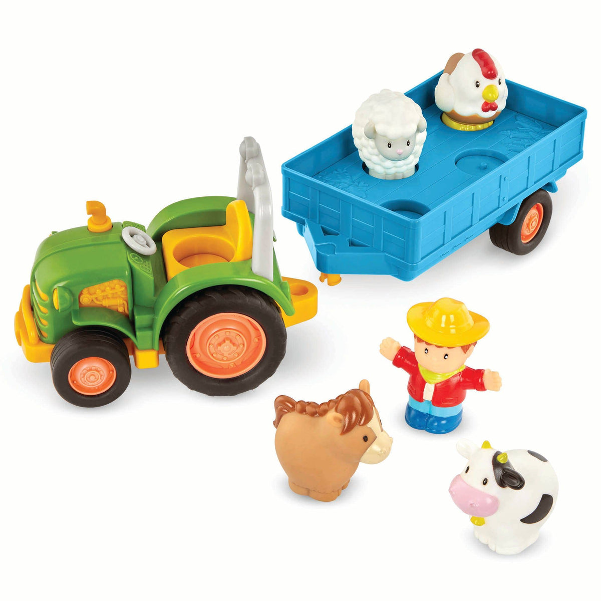 US Toy Company - Lights and Sounds Toy Tractor Playset by Battat