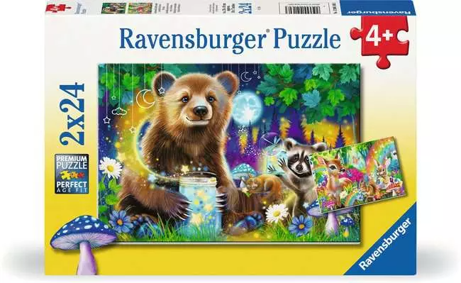 Ravensburger Lovable Woodland Friends 2x24 Pc Puzzle