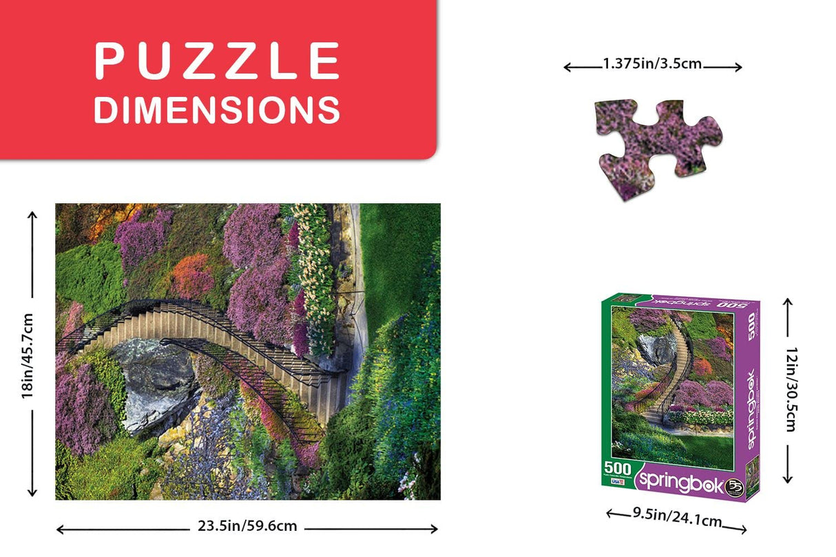 Springbok 500 Piece Jigsaw Puzzle Garden Stairway