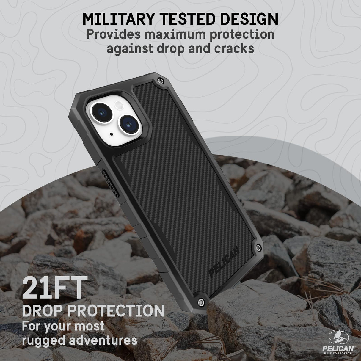 IPHONE 15 PELICAN SHIELD CASE WITH MAGSAFE - KEVLAR