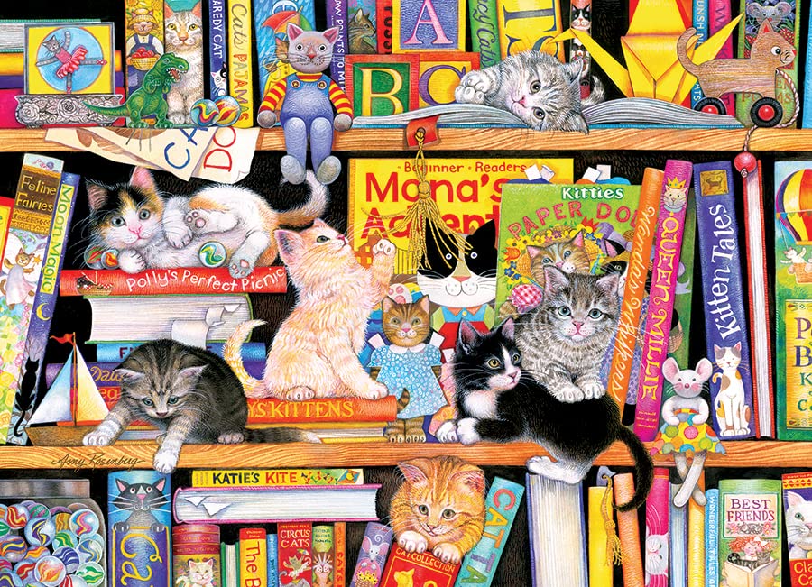 Cobble Hill - Storytime Kittens - Family Piece's 350 Puzzle