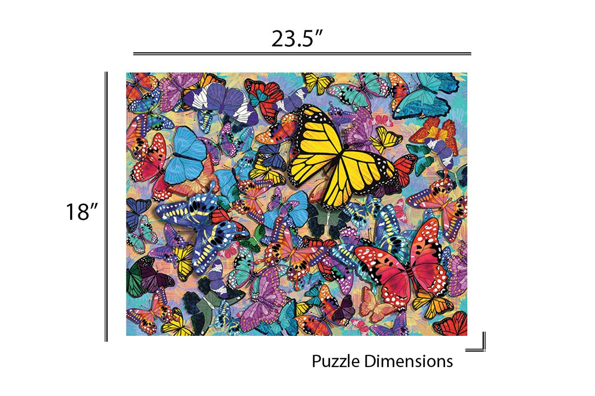 Springbok 500 Piece Jigsaw Puzzle Butterfly Frenzy