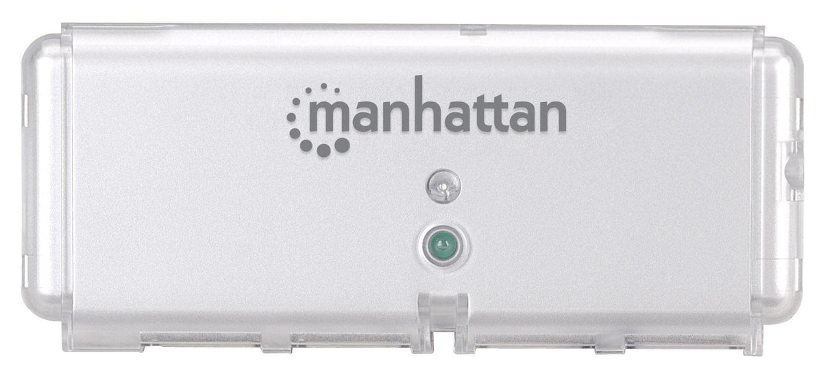 Manhattan 4-Port Hi-Speed USB Pocket Hub - Silver (160599)