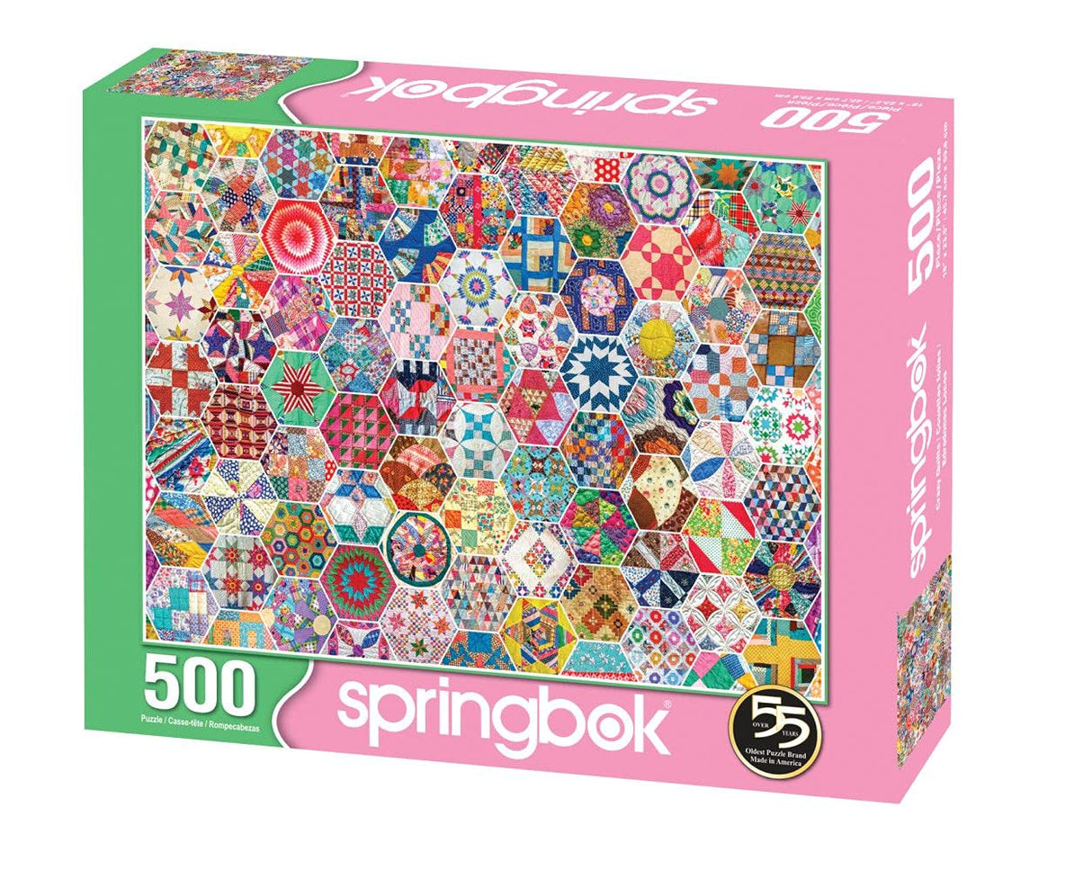 Springbok 500 Piece Jigsaw Puzzle Crazy Quilts