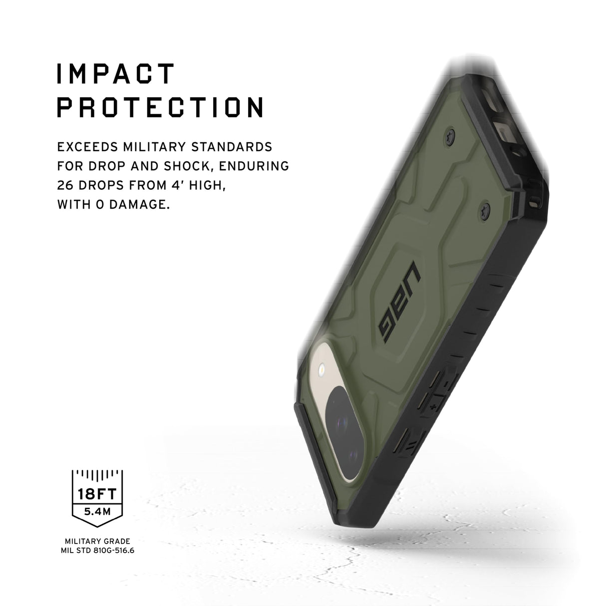 URBAN ARMOR GEAR UAG Made for Google Pixel 9 Case Pathfinder Olive Drab, Rugged Anti-Scratch Shockproof Military Drop Tested MIL-STD Protective Cover