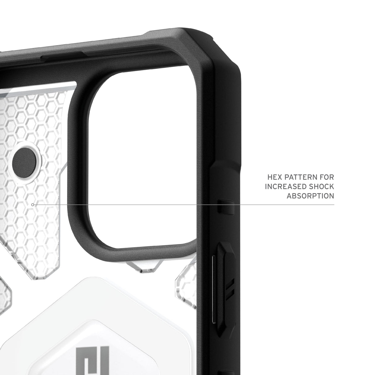 URBAN ARMOR GEAR UAG Designed for iPhone 16 Pro Case 6.3" Pathfinder Clear - Compatible with MagSafe Charging Rugged Shockproof Anti-Slip Military Grade Protective Cover, Ice