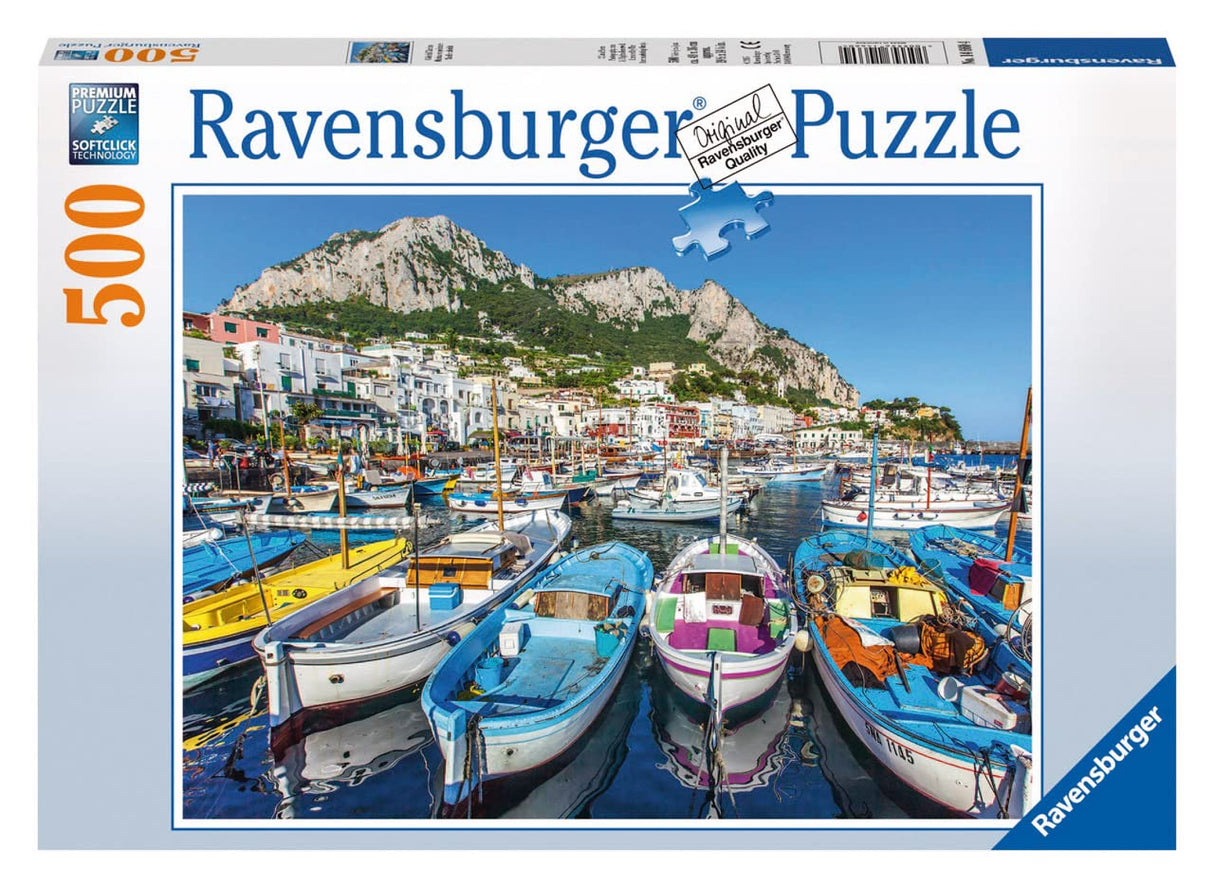Ravensburger Colorful Marina 500 Piece Jigsaw Puzzle for Adults – Every Piece is Unique, Softclick Technology Means Pieces Fit Together Perfectly