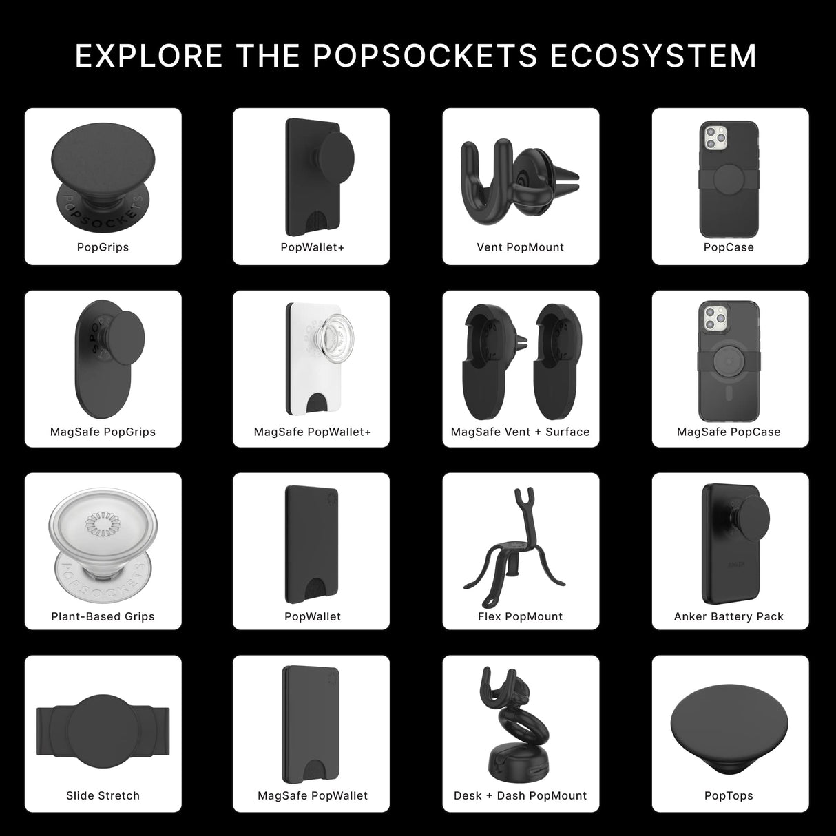 PopSockets MagSafe, White Clear V1, Small