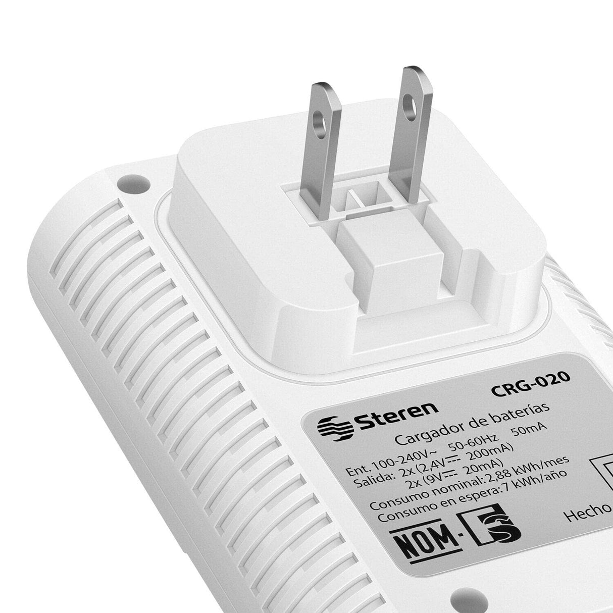 BATTERY CHARGER NICD/NIMH FOR AA/AAA/9V. INCLUDES 4 AA BATTERIES