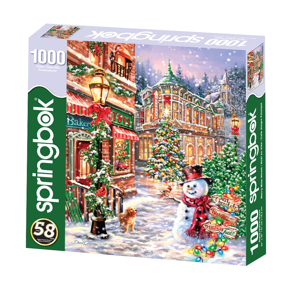 Springbok 1000 Piece Jigsaw Puzzle Merry Main Street