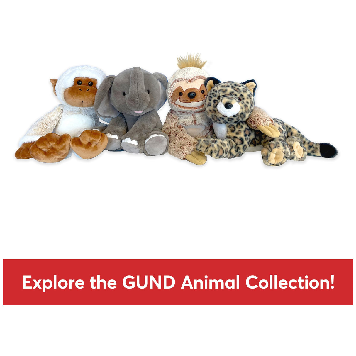 GUND Banks Leopard Plush, Premium Stuffed Animal for Ages 1 and Up, Brown/White, 12”