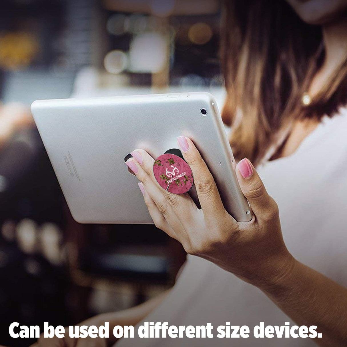 PopSockets: Collapsible Grip & Stand for Phones and Tablets - Reeltree Xtra Paradise Pink