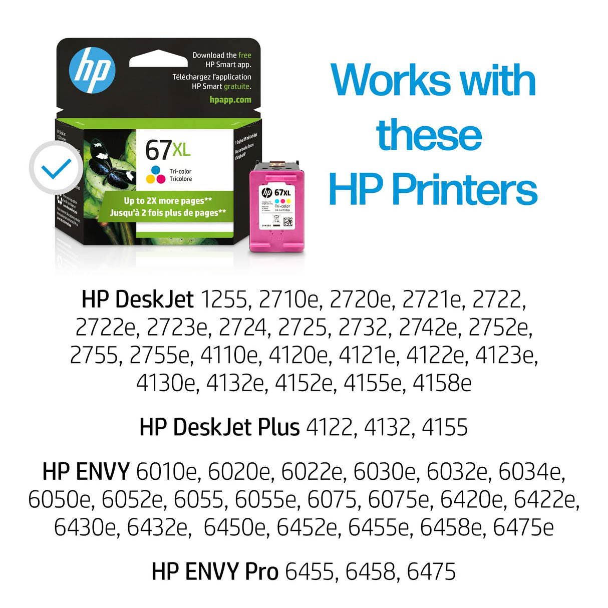HP 67XL Tri-color High-yield Ink Cartridge