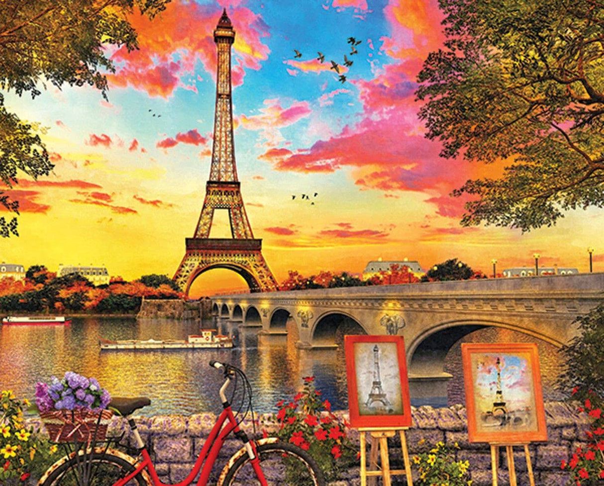 Springbok 350 Piece Jigsaw Puzzle Paris Sunset