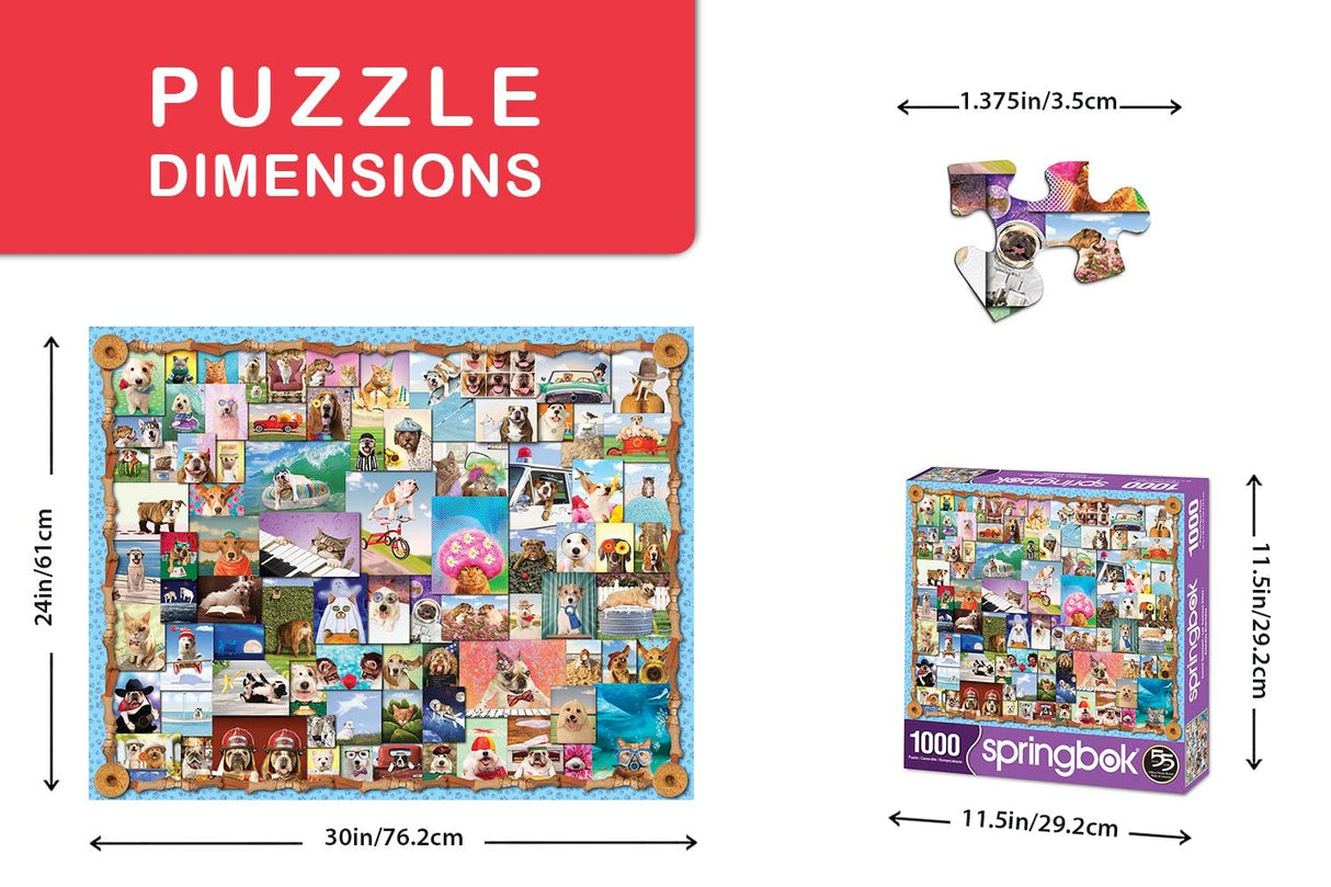 Springbok 1000 Piece Jigsaw Puzzle Animal Quackers