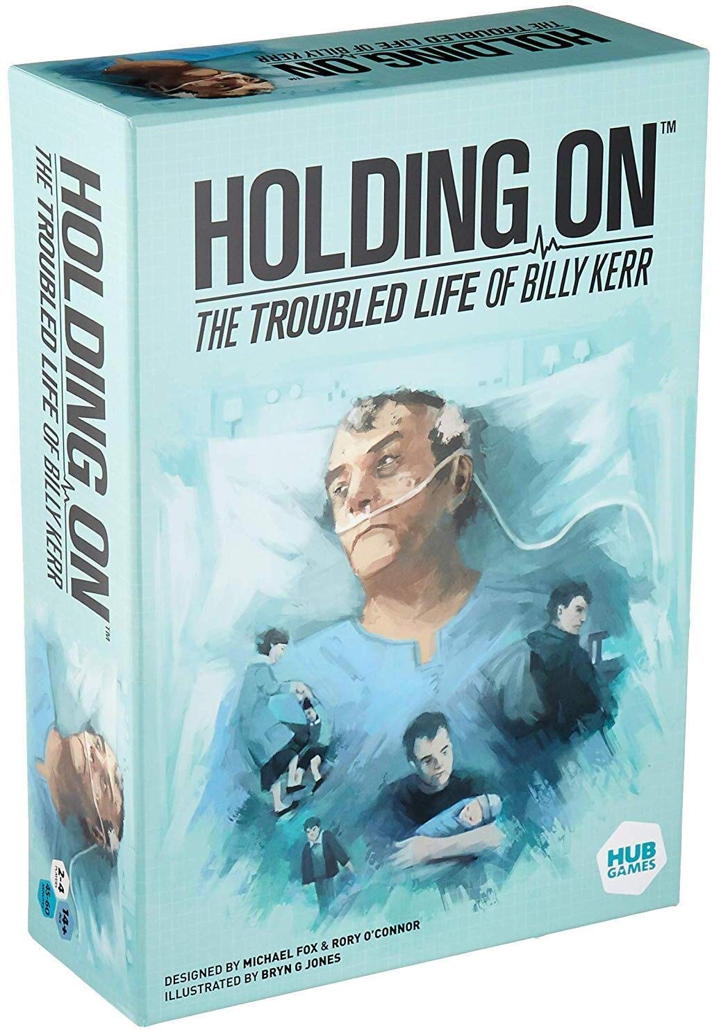 Hub Games Holding On The Troubled Life of Billy Kerr Board Game | Medical Mystery Game | Strategy Game | Cooperative Game for Adults | Ages 14+ | 2-4 Players | Avg. Playtime 40-60 Minutes | Hub Games