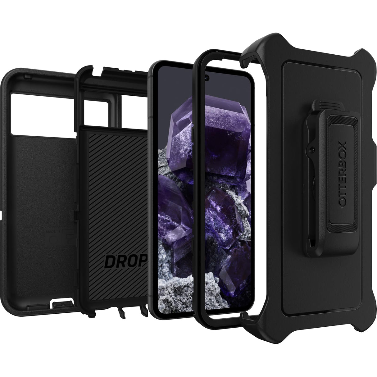 Otterbox - Defender Case For Google Pixel 8 - Black