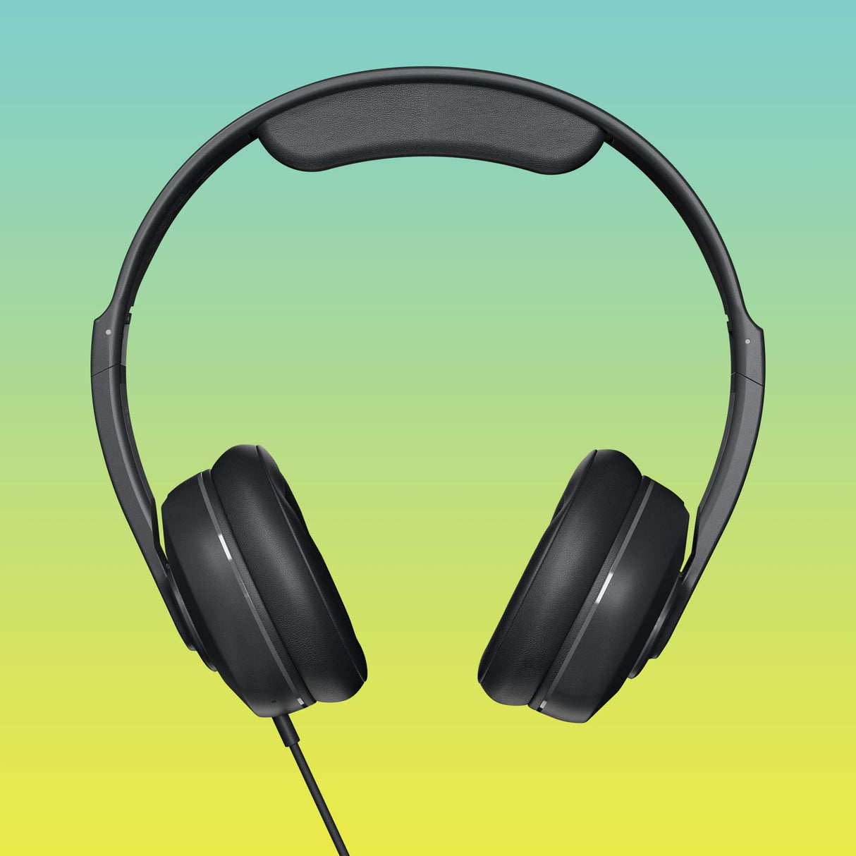 Skullcandy Cassette Junior On-Ear Wired Headphones, Volume-Limiting, Microphone, Works with Bluetooth Devices and Computers - Black