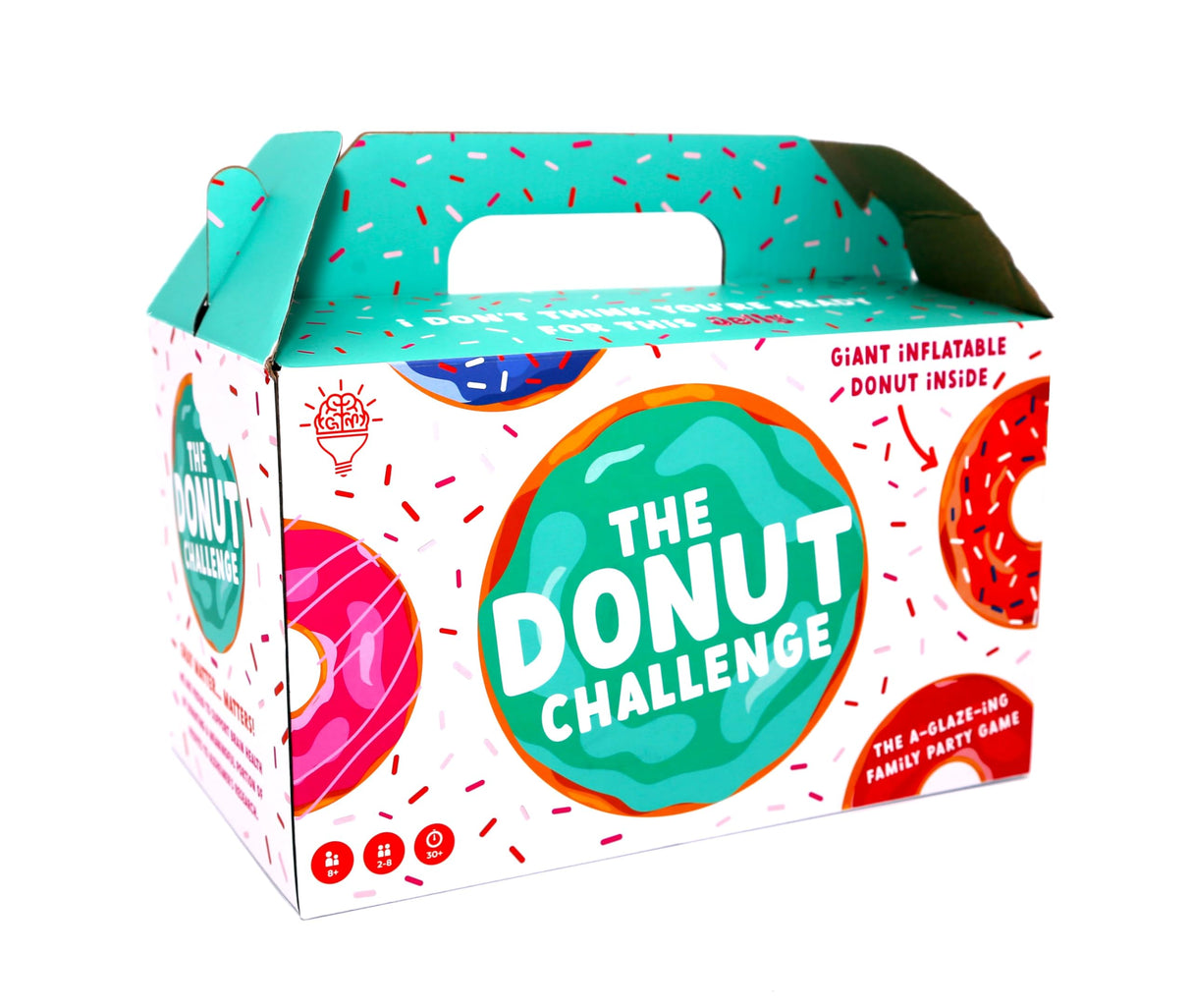 The Donut Challenge | Easy to Play Family Fun Night Game Activity | Easy to Learn Family Tabletop Board Game for Kids & Adults for 2 to 8 Players | Family Party Game - Ages 8 Years Old and Up