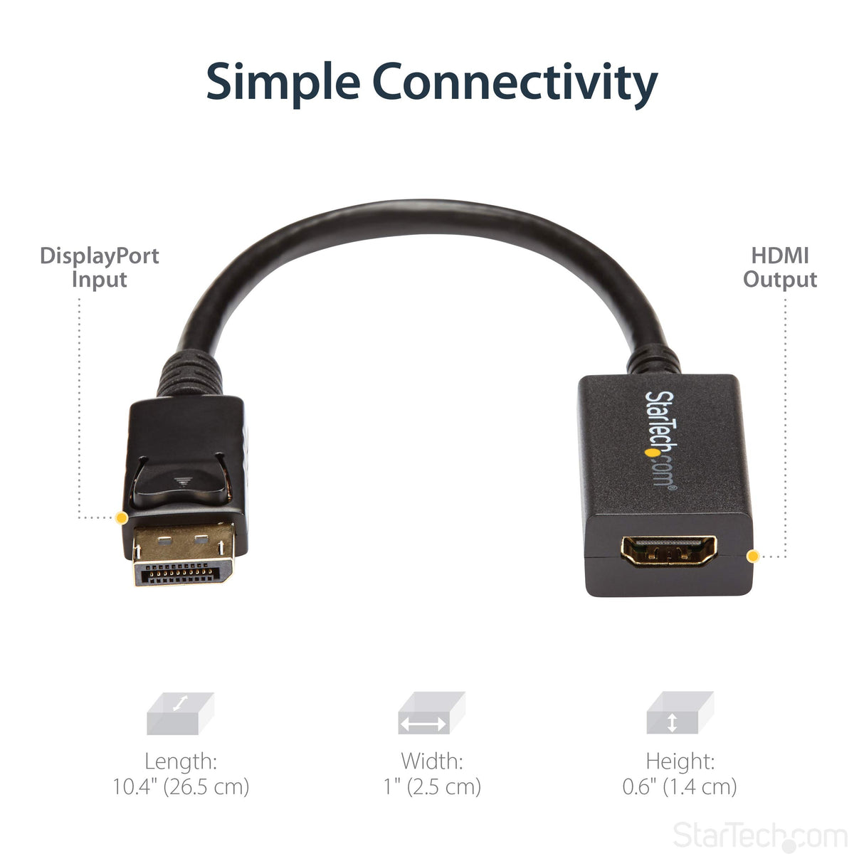 DISPLAYPORT TO HDMI ADAPTER