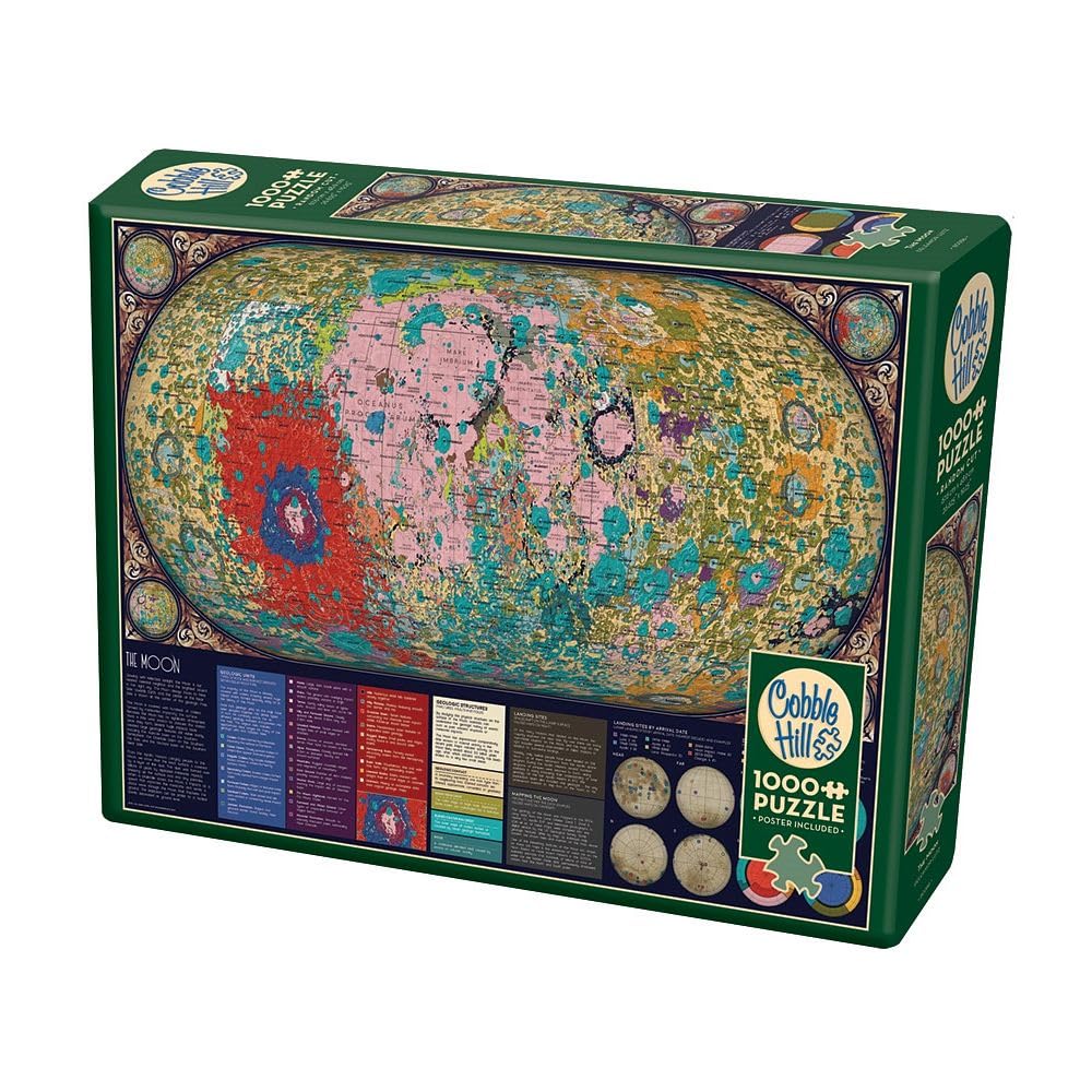 Cobble Hill The Moon Jigsaw Puzzle & Poster - 1000 Pieces