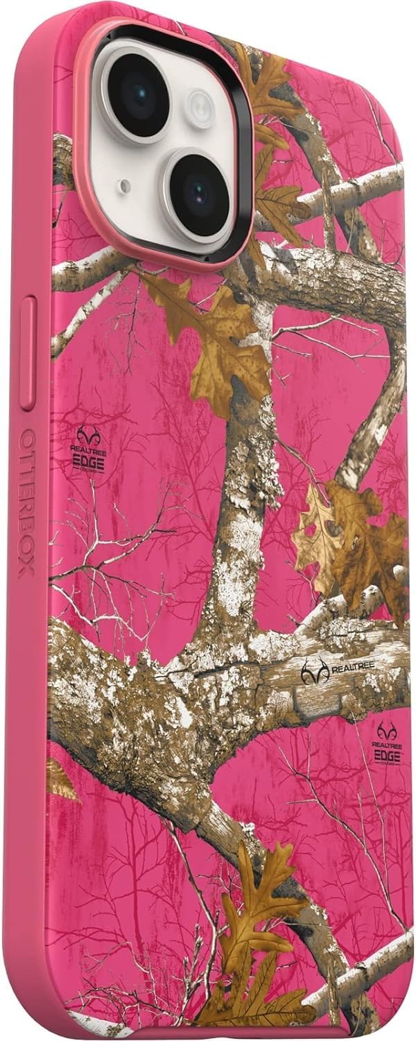 Otterbox - Symmetry Plus Graphics Case For Apple Iphone 14 / 13 - REALTREE Flamingo Pink