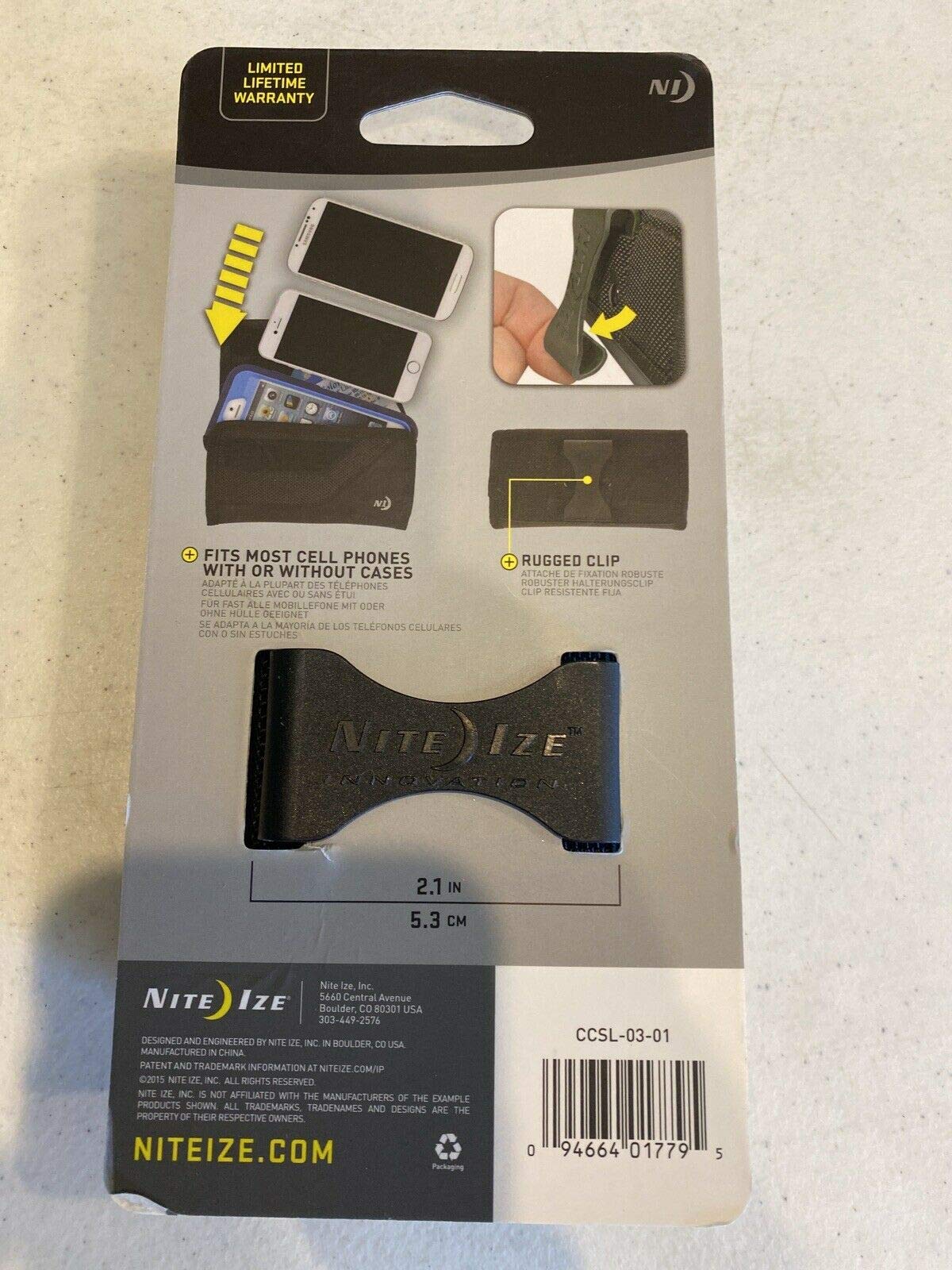 Nite Ize Clip Case Sideways Phone Holster-large - Black