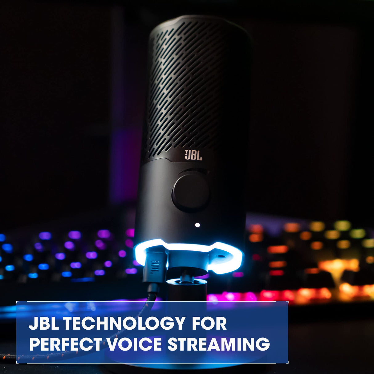 JBL - QUANTUM STREAM DUAL PATTERN USB MICROPHONE - BLACK
