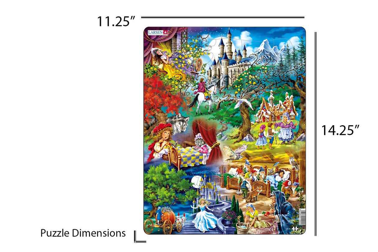 Larsen Grimms Fairy Tales 33 Piece Children'S Jigsaw Puzzle