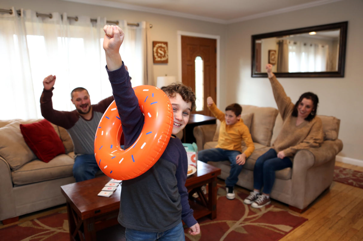 The Donut Challenge | Easy to Play Family Fun Night Game Activity | Easy to Learn Family Tabletop Board Game for Kids & Adults for 2 to 8 Players | Family Party Game - Ages 8 Years Old and Up