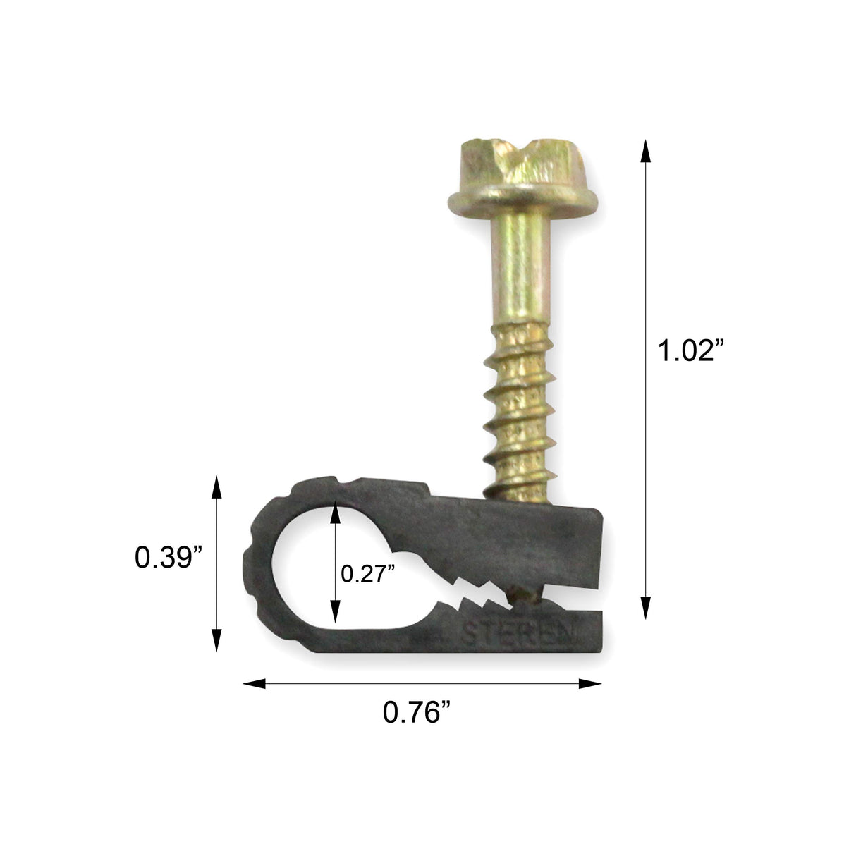 STEREN Coaxial Cable Clips 10 pk