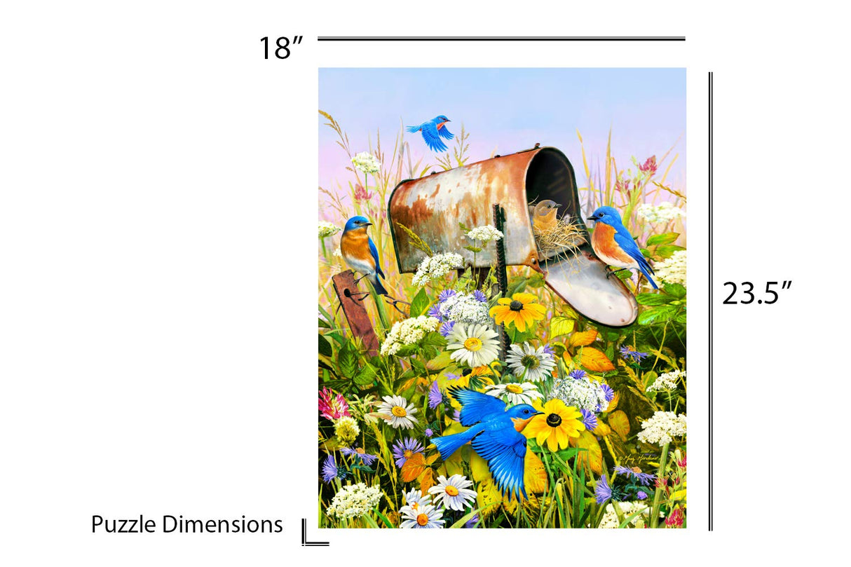 Springbok 500 Piece Jigsaw Puzzle Blue Birds