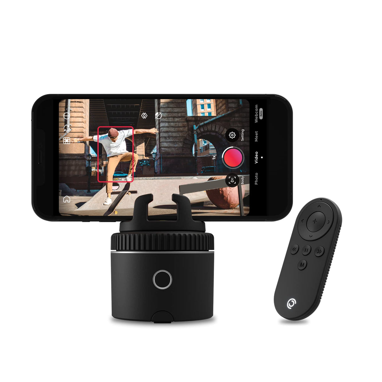 Pivo Pod Auto Face Tracking Phone Holder, 360° Rotation, 6 Speed with Remote Control