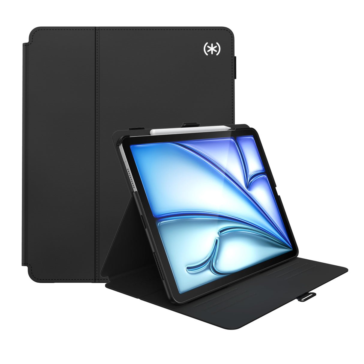 Speck New iPad Air 13 Case (2024) - Black/Black/White