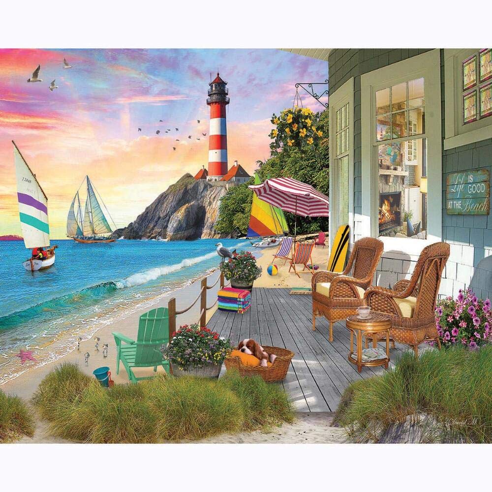 White Mountain Puzzles - Beach Vacation - 1000 Piece Jigsaw Puzzle