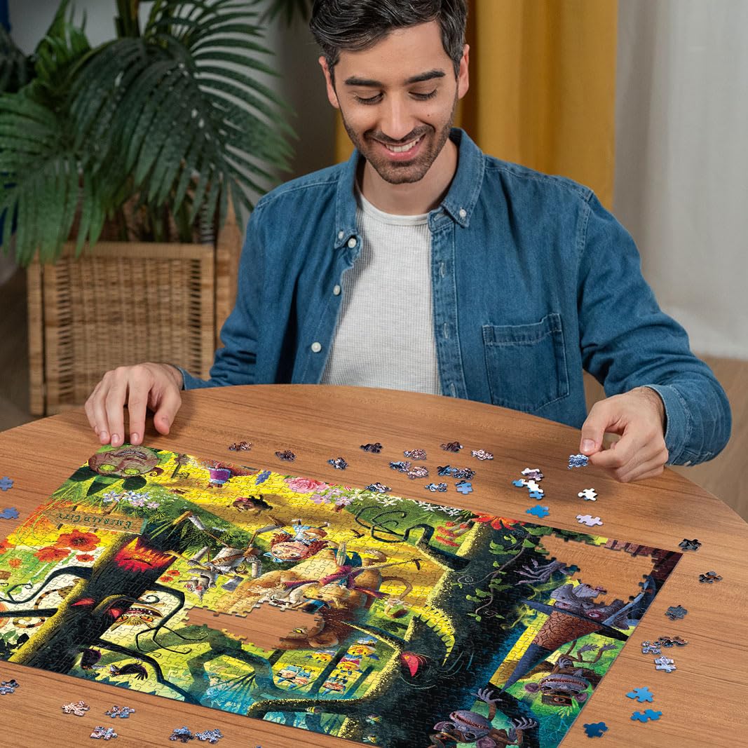 Ravensburger Dean Macadam Lions & Tigers & Bears Oh My! 1000 Piece Jigsaw Puzzle for Adults - Handcrafted Tooling, Made in Germany, Every Piece Fits Together Perfectly